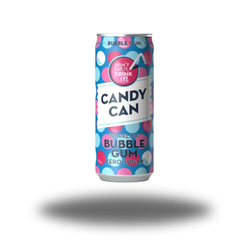 Candy Can Sparkling Bubble Gum Zero Sugar 330ml